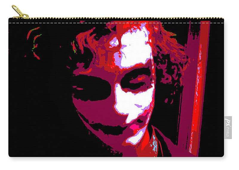 Digital Zip Pouch featuring the photograph Joker 9 by Alys Caviness-Gober