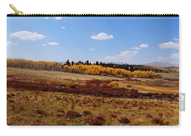 Panorama Zip Pouch featuring the photograph Just North of Fairplay Colorado I by Lanita Williams