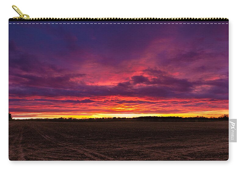 Michigan Zip Pouch featuring the photograph Just Planted by Lars Lentz