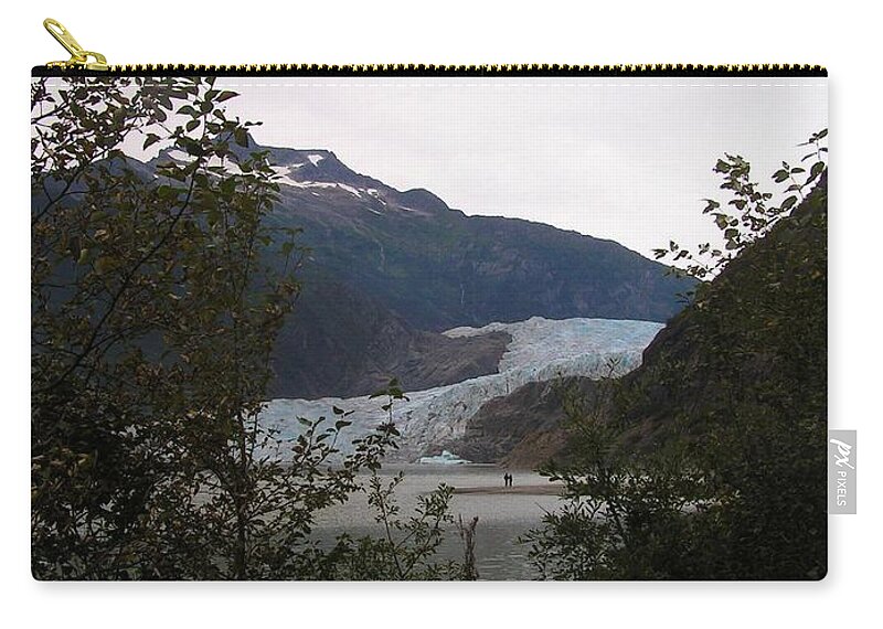 Mendenhall Glacier Zip Pouch featuring the photograph Just the two of us. by Annika Farmer