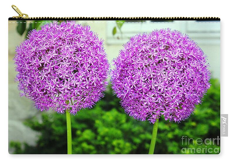 Flowers Zip Pouch featuring the photograph Just the Two of Us by Judy Palkimas
