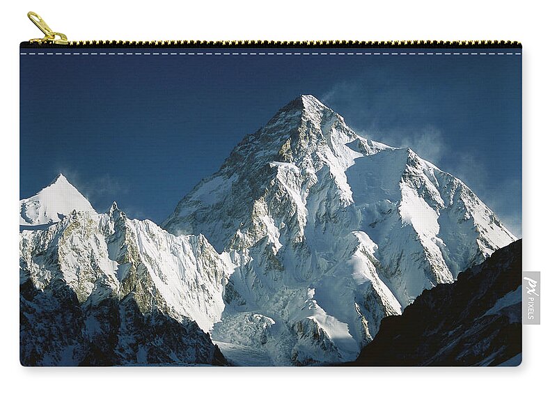 00260216 Carry-all Pouch featuring the photograph K2 At Dawn by Colin Monteath