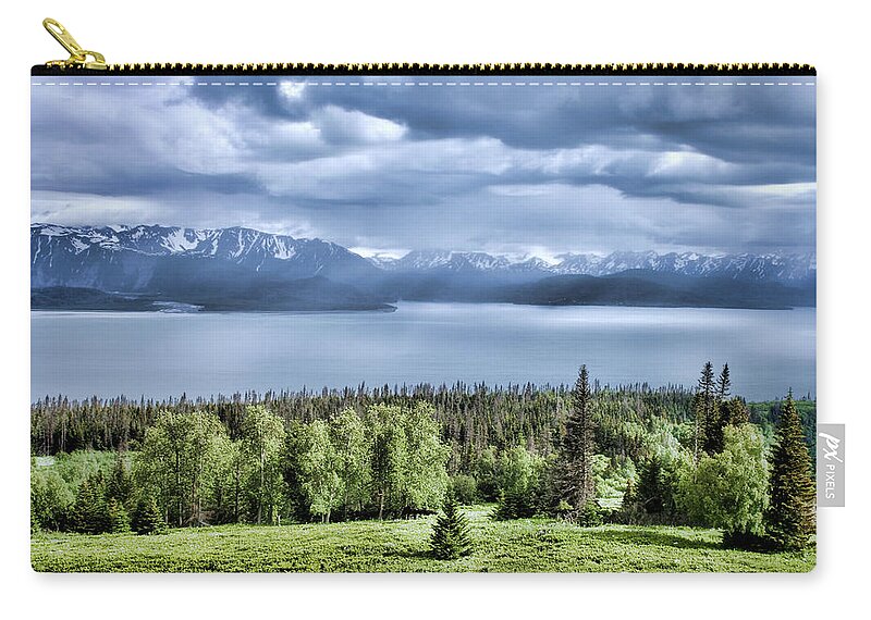 Alaska Zip Pouch featuring the photograph Kachemak Bay by Heather Applegate