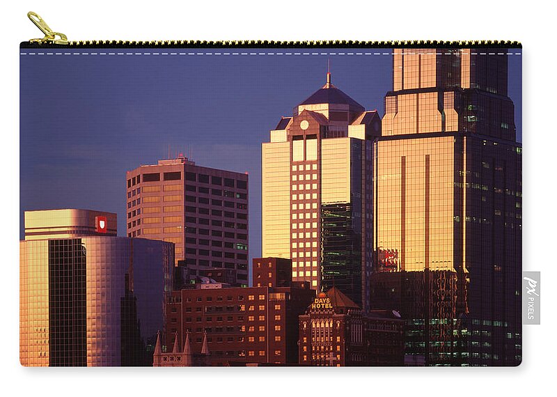 Kansas City Zip Pouch featuring the photograph Kansas City by Don Spenner