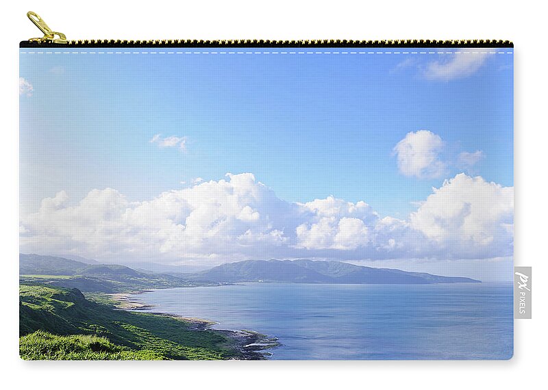 Scenics Zip Pouch featuring the photograph Kenting National Park, Longpan Scenic by Clover No.7 Photography