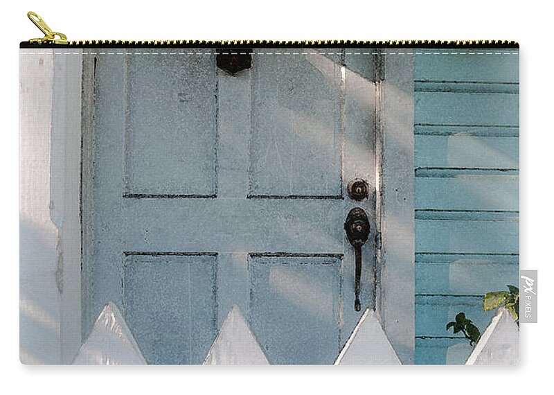 Florida Zip Pouch featuring the photograph Key West Welcome to My Home by Brenda Jacobs