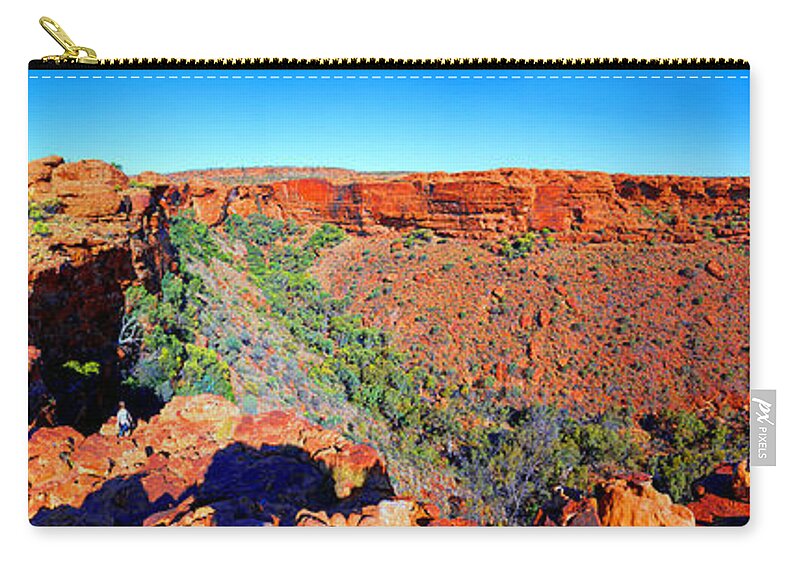 Kings Canyon Central Australia Outback Australian Landscape Zip Pouch featuring the photograph Kings Canyon Central Australia by Bill Robinson
