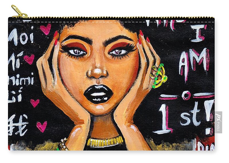 Artbyria Zip Pouch featuring the photograph Know Yourself by Artist RiA