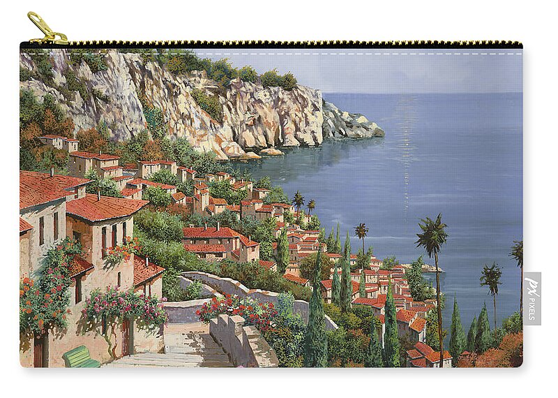 Seascape Carry-all Pouch featuring the painting La Costa by Guido Borelli