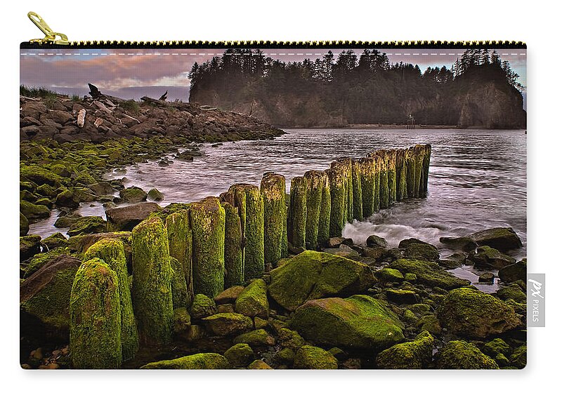 2011 Zip Pouch featuring the photograph La Push by Robert Charity