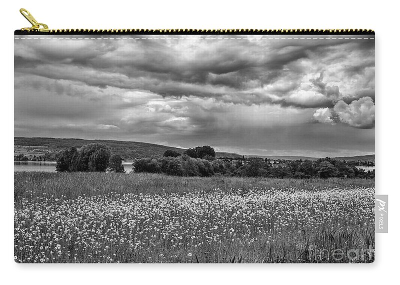 Landscape Zip Pouch featuring the photograph Stormy weather by Bernd Laeschke