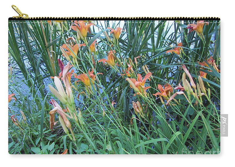 Water Zip Pouch featuring the photograph Lake Of The Lilies by Susan Carella