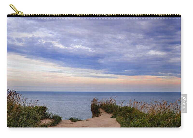 Landscape Zip Pouch featuring the photograph Lake Ontario at Scarborough Bluffs by Elena Elisseeva