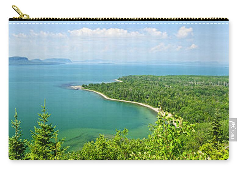 Lake Superior Carry-all Pouch featuring the photograph Lake Superior panorama by Elena Elisseeva