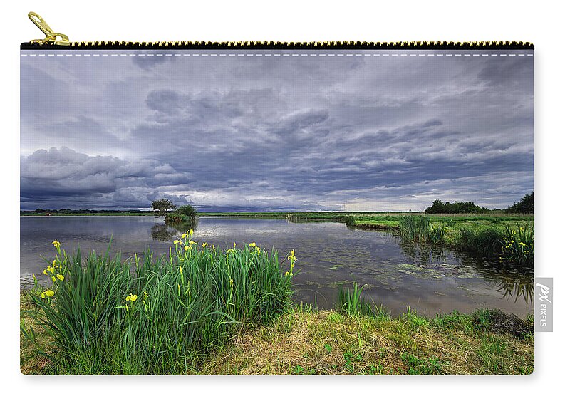 Reflection Zip Pouch featuring the photograph Lakeside by Ivan Slosar