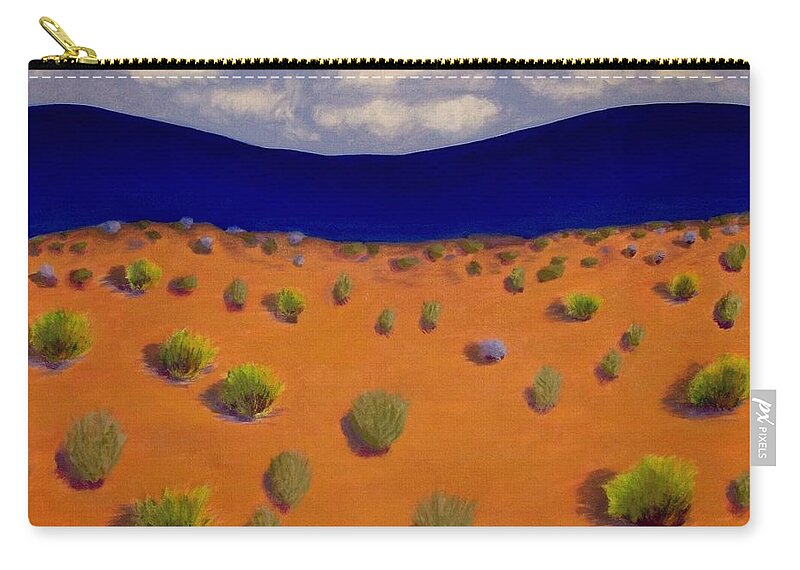Land Zip Pouch featuring the painting Land of Enchantment 2 by Elizabeth Sullivan