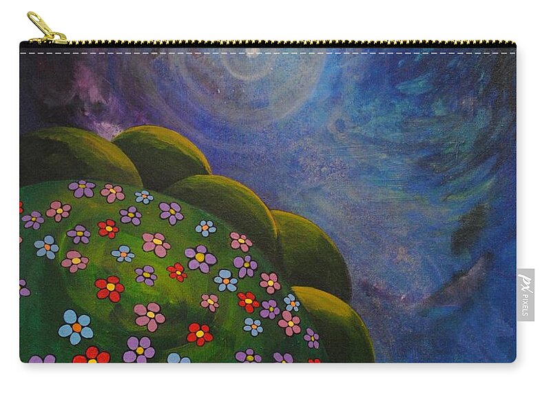 Landscape Carry-all Pouch featuring the painting Landscape by Mindy Huntress