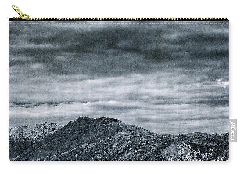 Mountain Zip Pouch featuring the photograph Landshapes 30 by Priska Wettstein