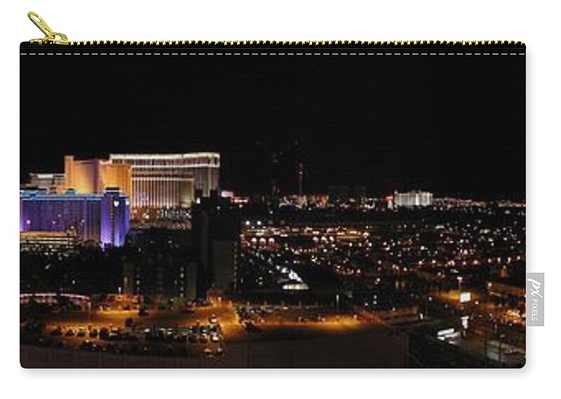 Casino Zip Pouch featuring the photograph Las Vegas Lghts by Steve Ondrus