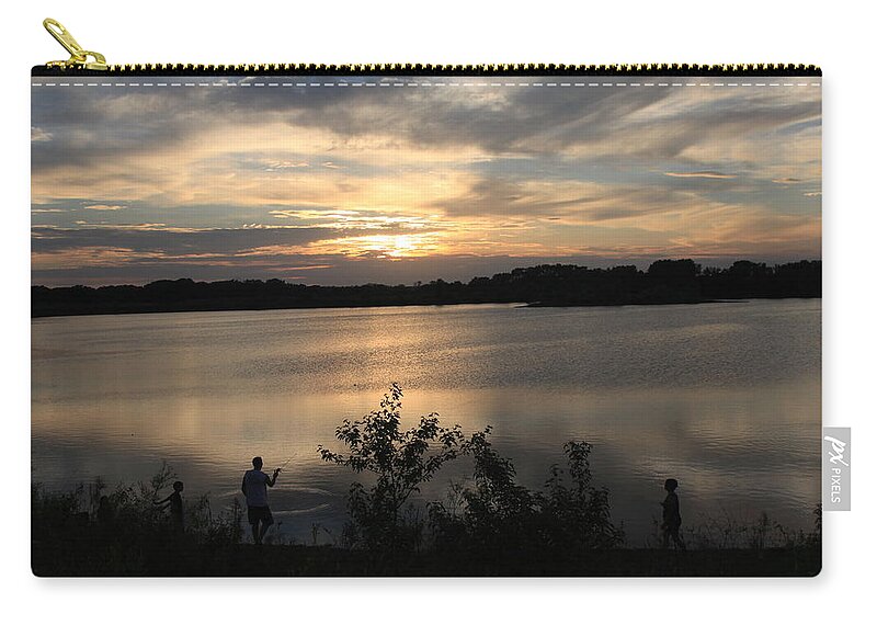 Sunset Zip Pouch featuring the photograph Last Day of May by J Laughlin