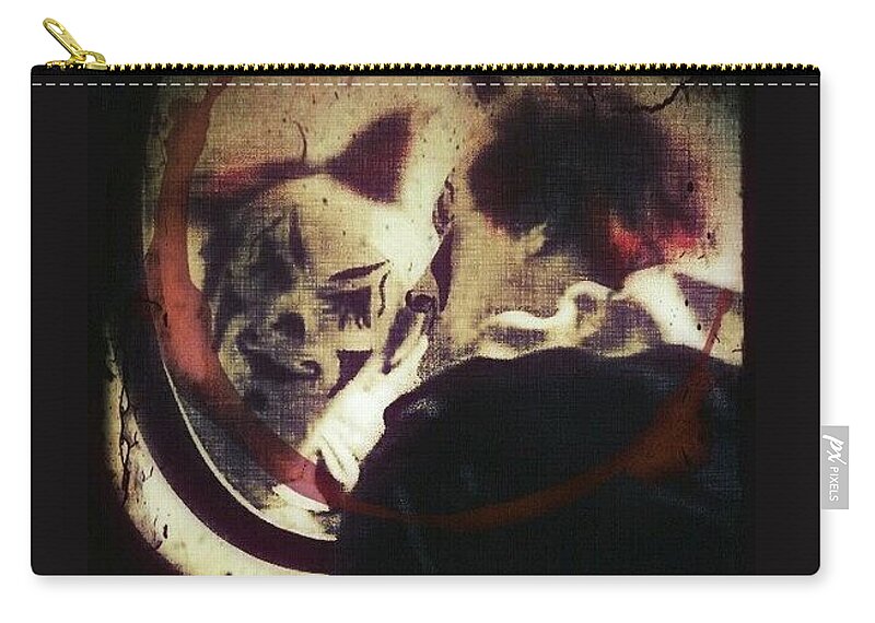 Clown Zip Pouch featuring the digital art Last Laugh by Delight Worthyn
