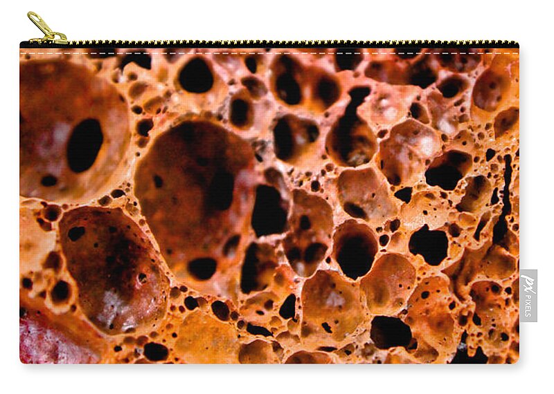 Craters Zip Pouch featuring the photograph Lava Rock by Joel Loftus