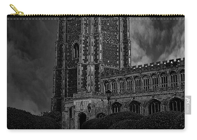 Lavenham Zip Pouch featuring the photograph Lavenham Cathedral by Martin Newman