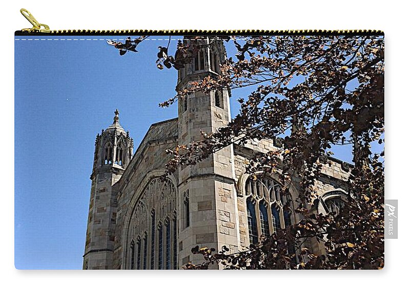 Architecture Zip Pouch featuring the photograph Law Quad by Joseph Yarbrough