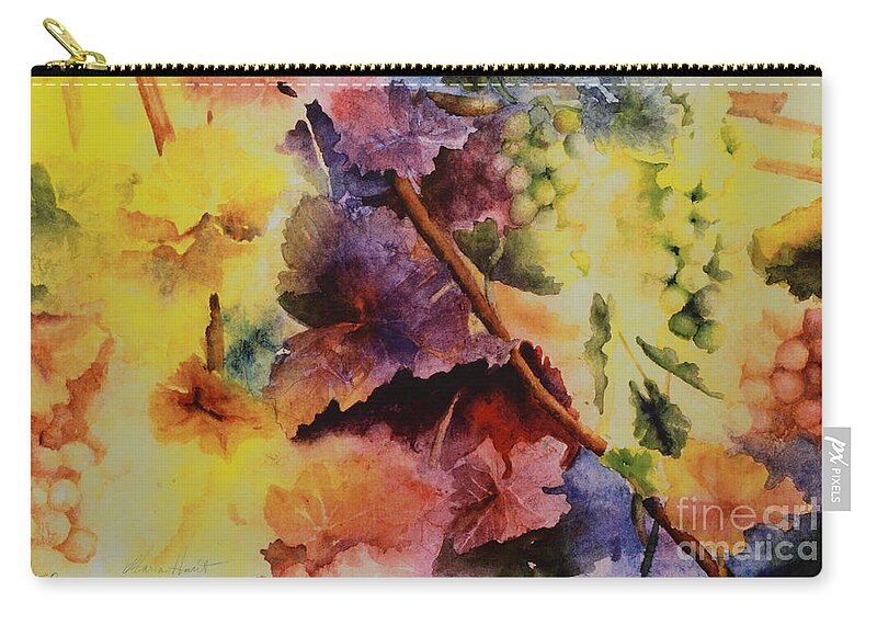 Still Life Carry-all Pouch featuring the painting Le Magie d' Automne by Maria Hunt