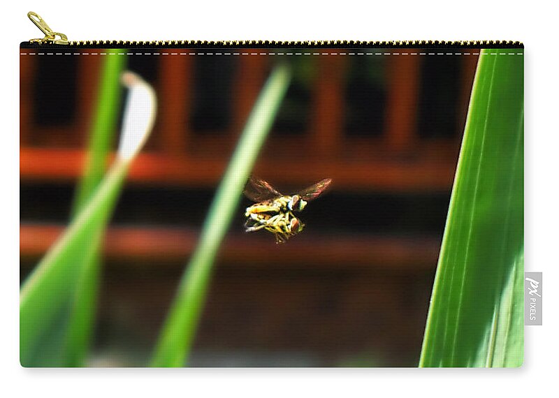 Bee Zip Pouch featuring the photograph Leave No Bee Behind by Thomas Woolworth