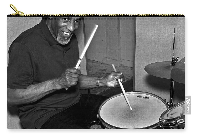 Jazz Zip Pouch featuring the photograph Legrand Rogers 2 by Lee Santa