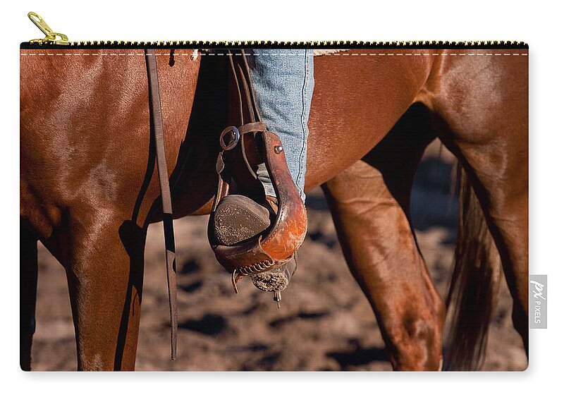 Horse Zip Pouch featuring the photograph Legs - Colour by Michelle Wrighton