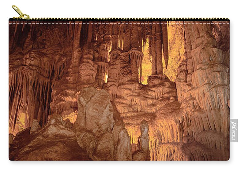 Geology Zip Pouch featuring the photograph Lehman Caves At Great Basin Np by Ron Sanford