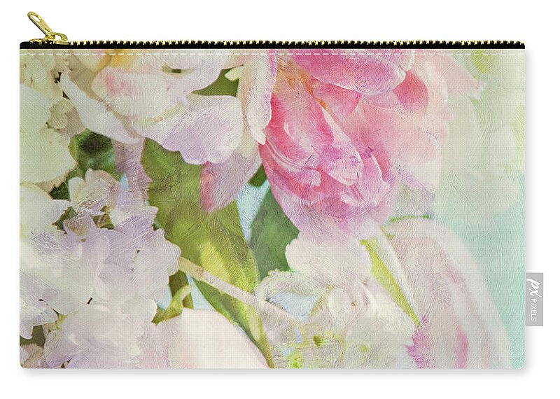 Bouquet Zip Pouch featuring the photograph Les Fleurs by Theresa Tahara