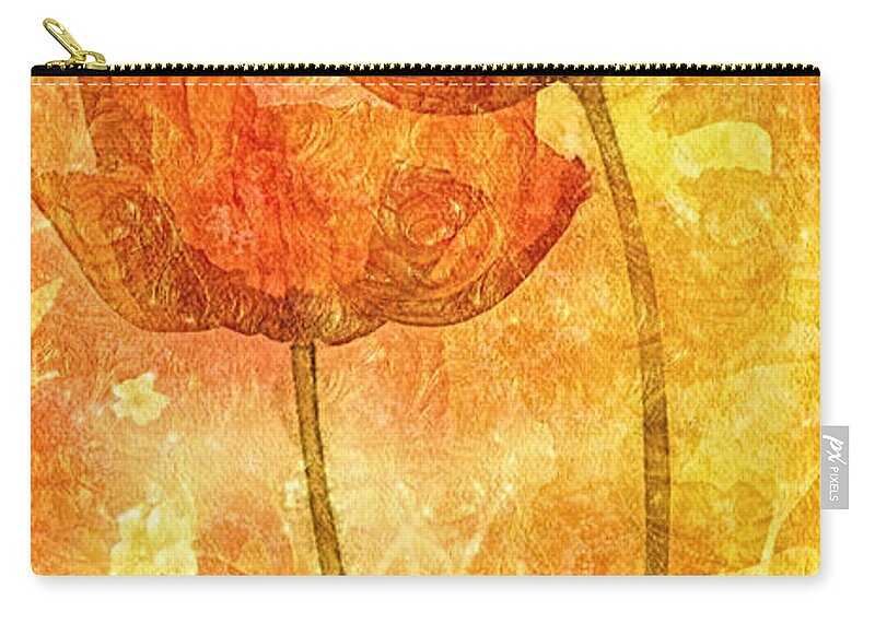 Let Me Love You Zip Pouch featuring the painting Let Me Love You by Mo T