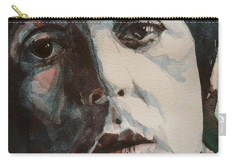Rock And Roll Zip Pouch featuring the painting Let Me Roll It by Paul Lovering