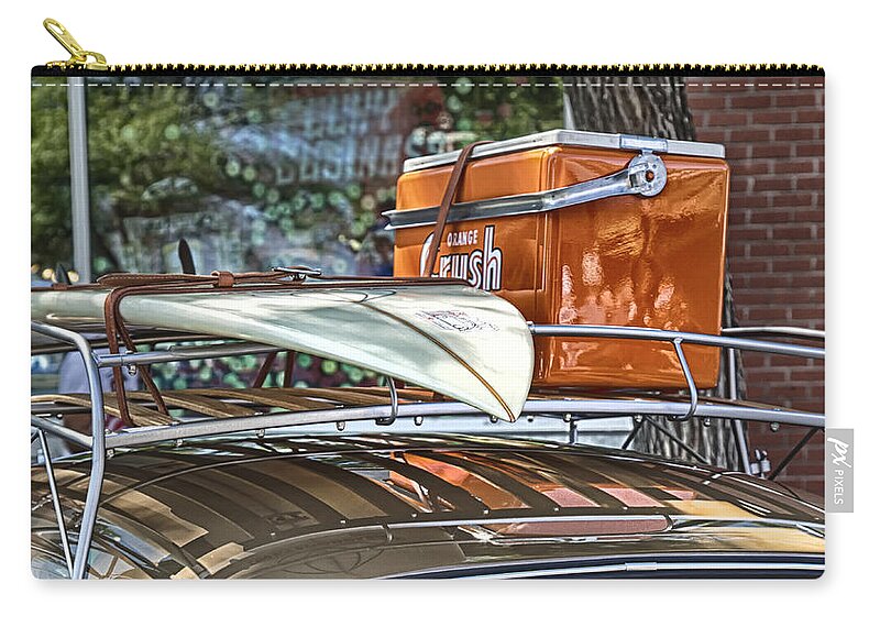 Volkswagon Zip Pouch featuring the photograph Let's Go Surfing by Theresa Tahara