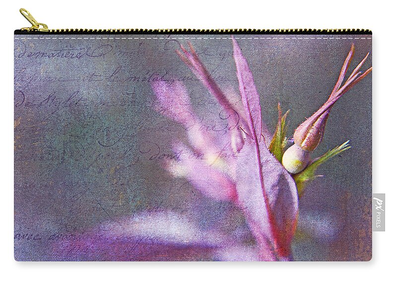 Shabby Chic Zip Pouch featuring the photograph Lettres D'amour by Theresa Tahara