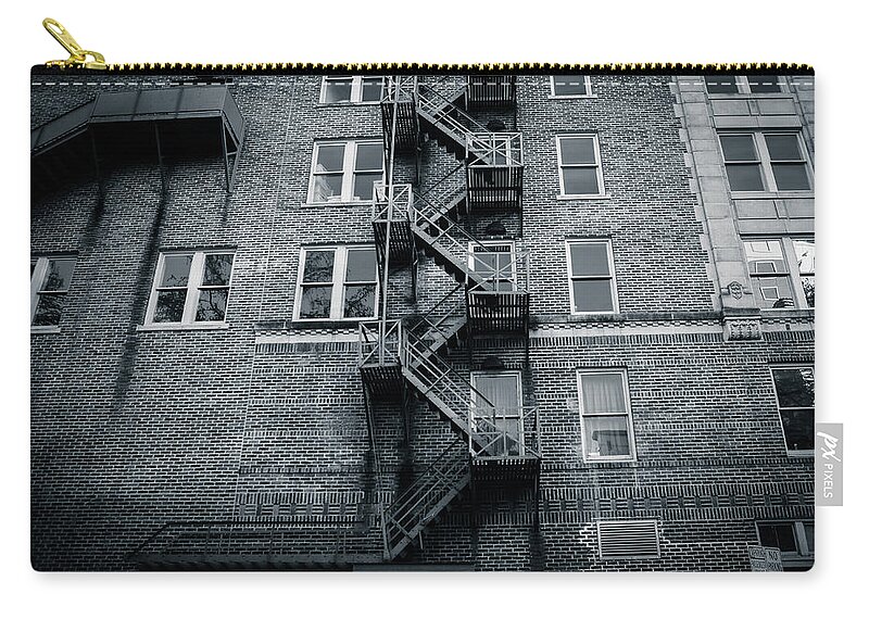 Downtown Zip Pouch featuring the photograph Level Up by Melinda Ledsome