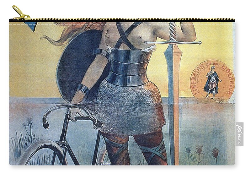 Fine Arts Zip Pouch featuring the photograph Liberator Cycles Poster, Jean De by Science Source