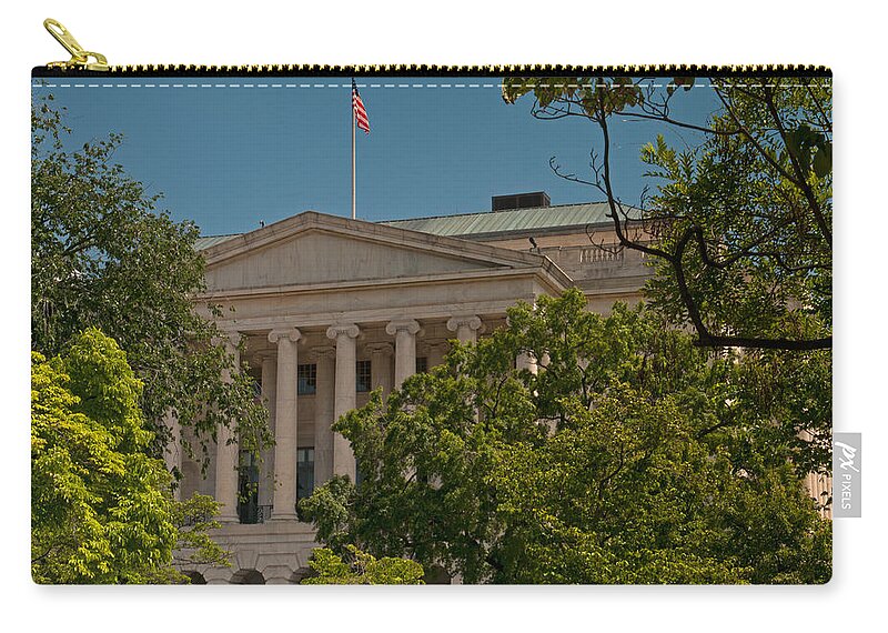 Native American Smithsonian Zip Pouch featuring the photograph Library of Congress by Paul Mangold