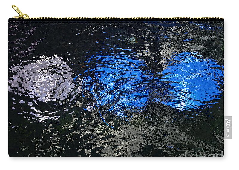 Blue Zip Pouch featuring the photograph Light From Below by Jacklyn Duryea Fraizer