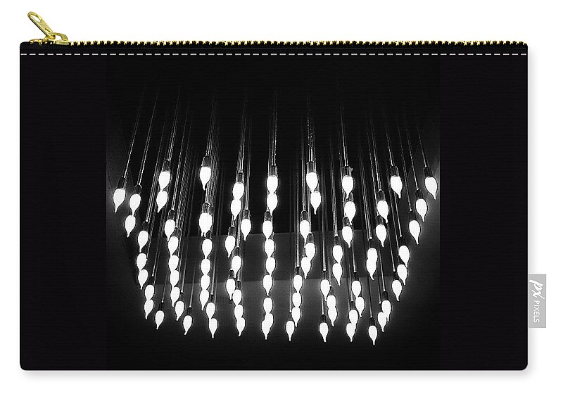  Zip Pouch featuring the photograph Light Installation by Aleck Cartwright
