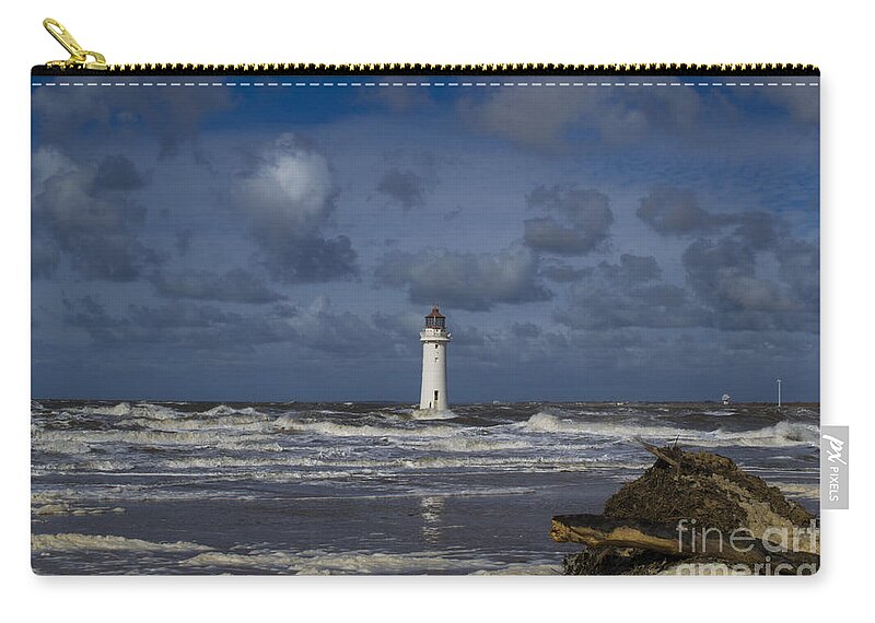 Light House Carry-all Pouch featuring the photograph lighthouse at New Brighton by Spikey Mouse Photography