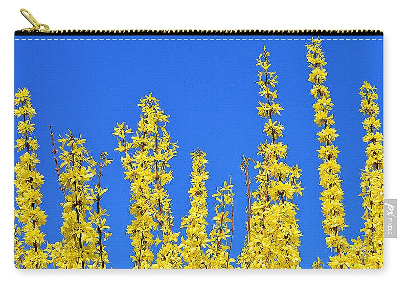Beautiful Zip Pouch featuring the photograph Lighting the Spring sky by Felicia Tica