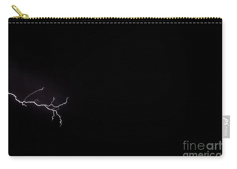 Light Zip Pouch featuring the photograph Lightning 1 by Jacqueline Athmann