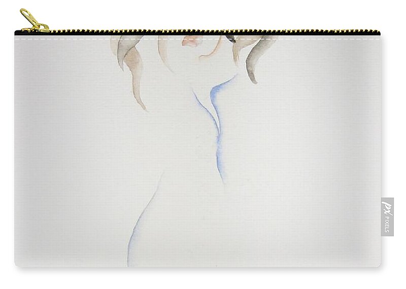 Body Zip Pouch featuring the painting Lily by Pamela Henry