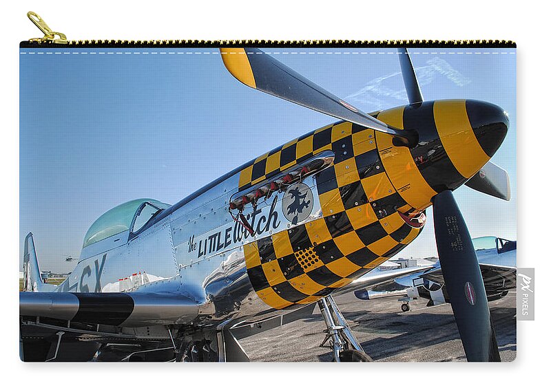 P-51 Zip Pouch featuring the photograph Little Witch by David Hart