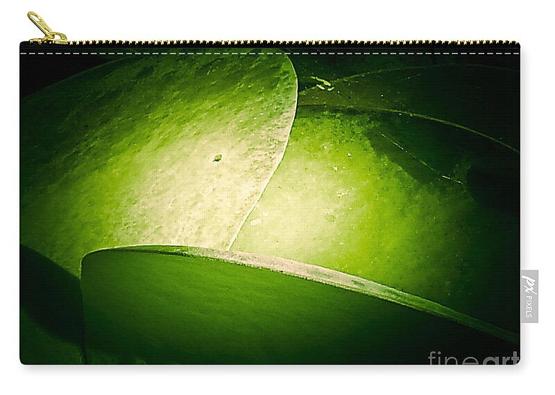 Abstract Zip Pouch featuring the photograph Living Scent by Fei A