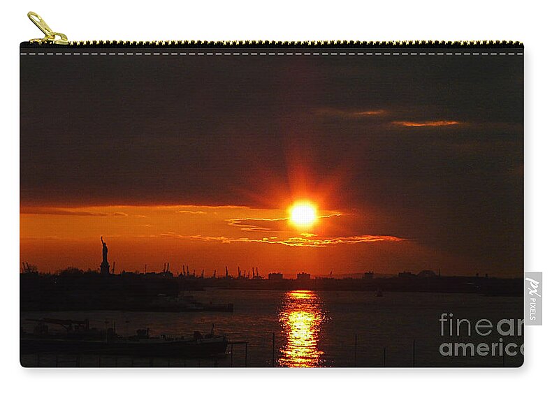 Sunset Zip Pouch featuring the photograph Living Without You by Kendall Eutemey